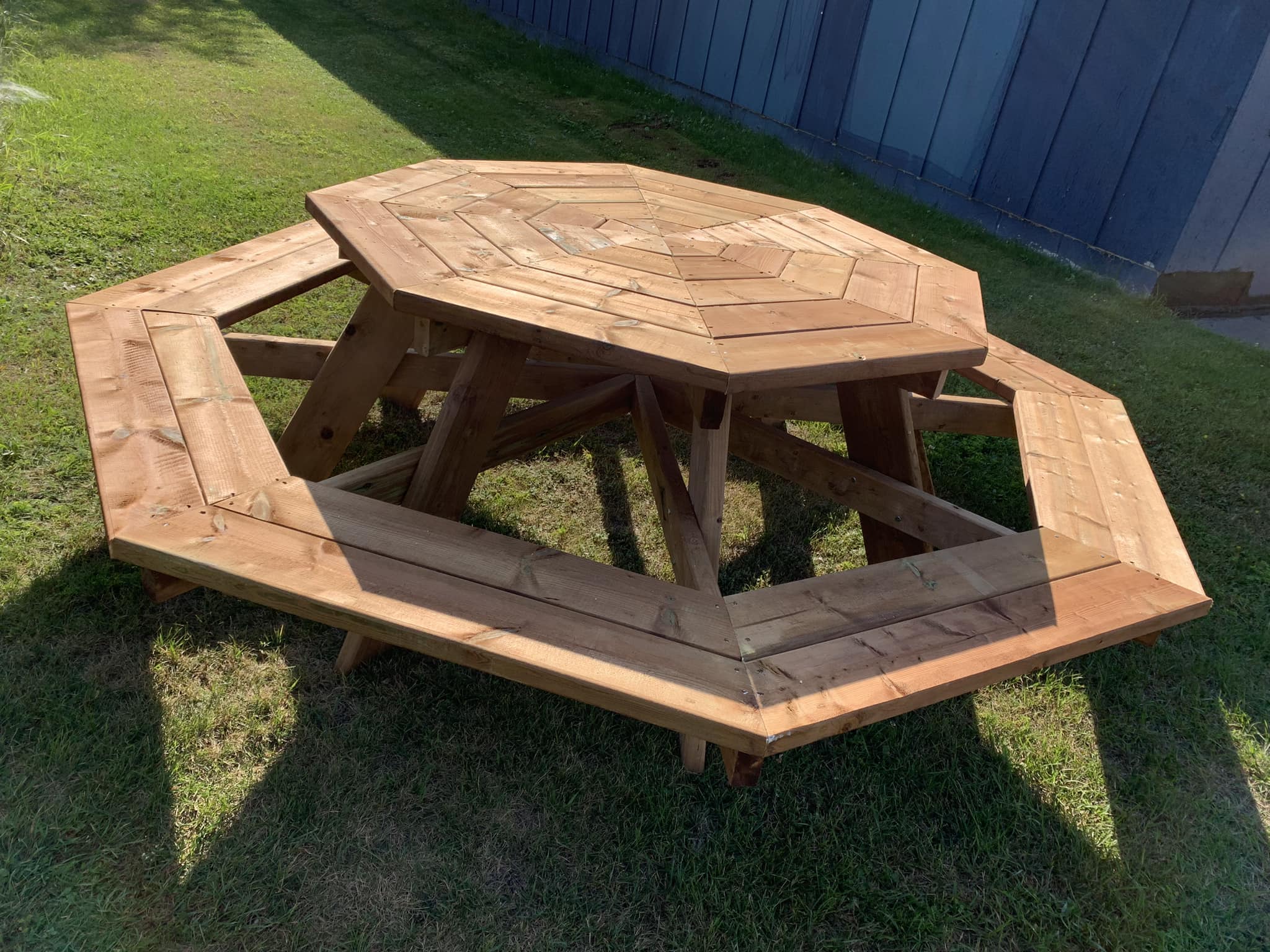 OCTAGON PICNIC TABLE - PRESSURE TREATED