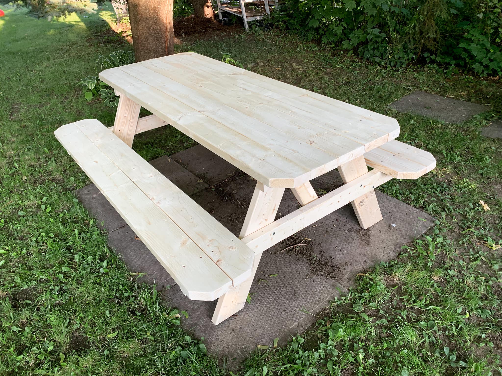 6' FULL STYLE PICNIC TABLE - UNFINISHED