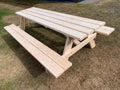 8' Standard Picnic Table - Unfinished